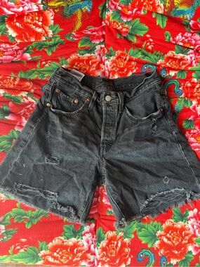 Levi's Distressed Denim Shorts